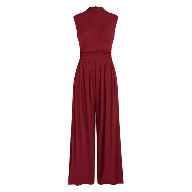 Olivia | Women's Sleeveless Wide Leg Formal Jumpsuit