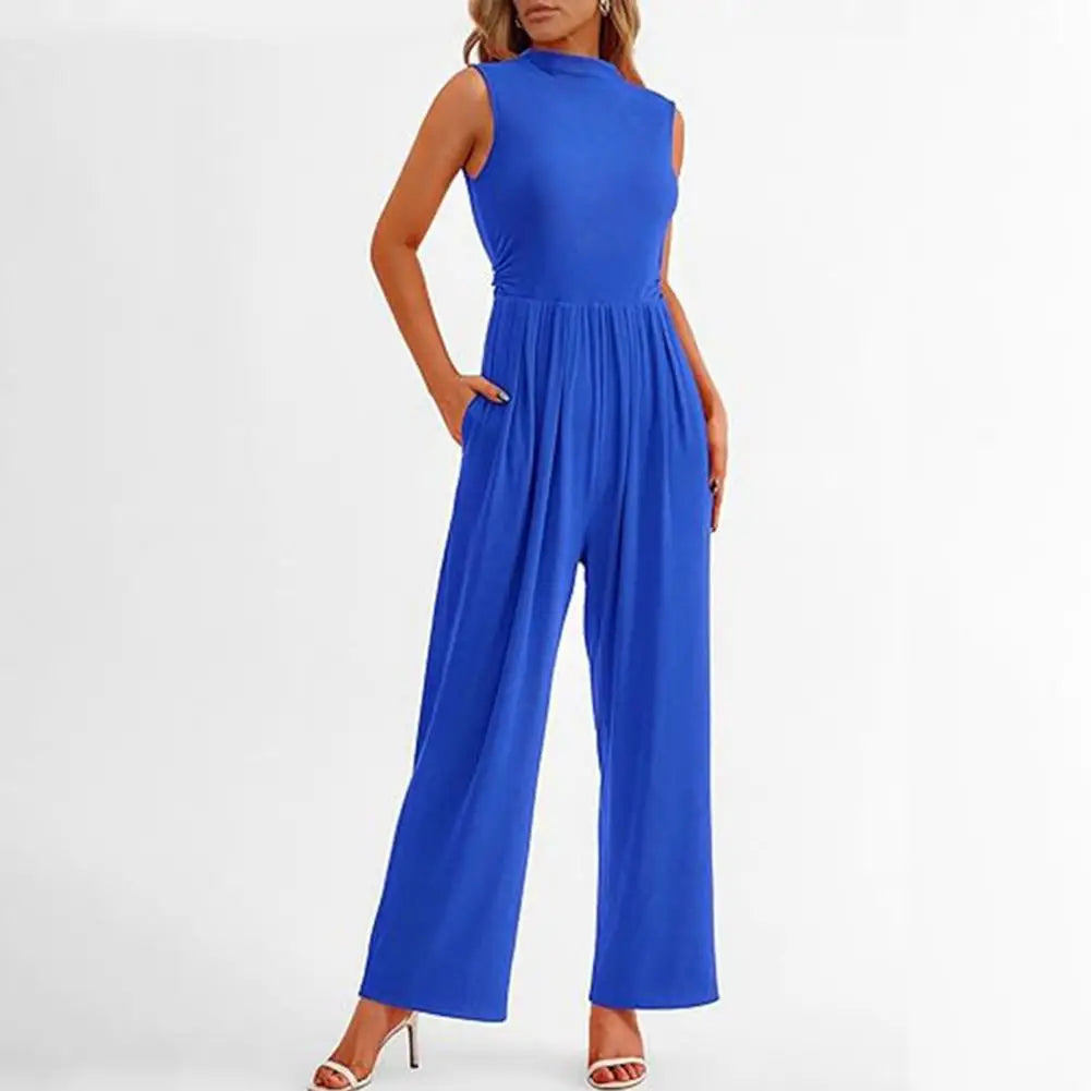 Olivia | Women's Sleeveless Wide Leg Formal Jumpsuit