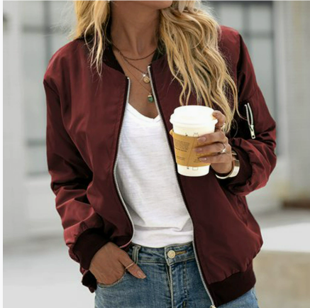 Sophie | Women's Zip-Up Bomber Jacket