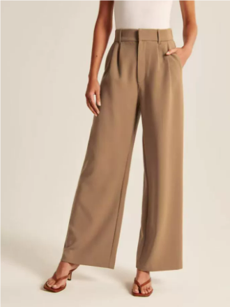 Amelia | Women's High-Waist Wide-Leg Trousers