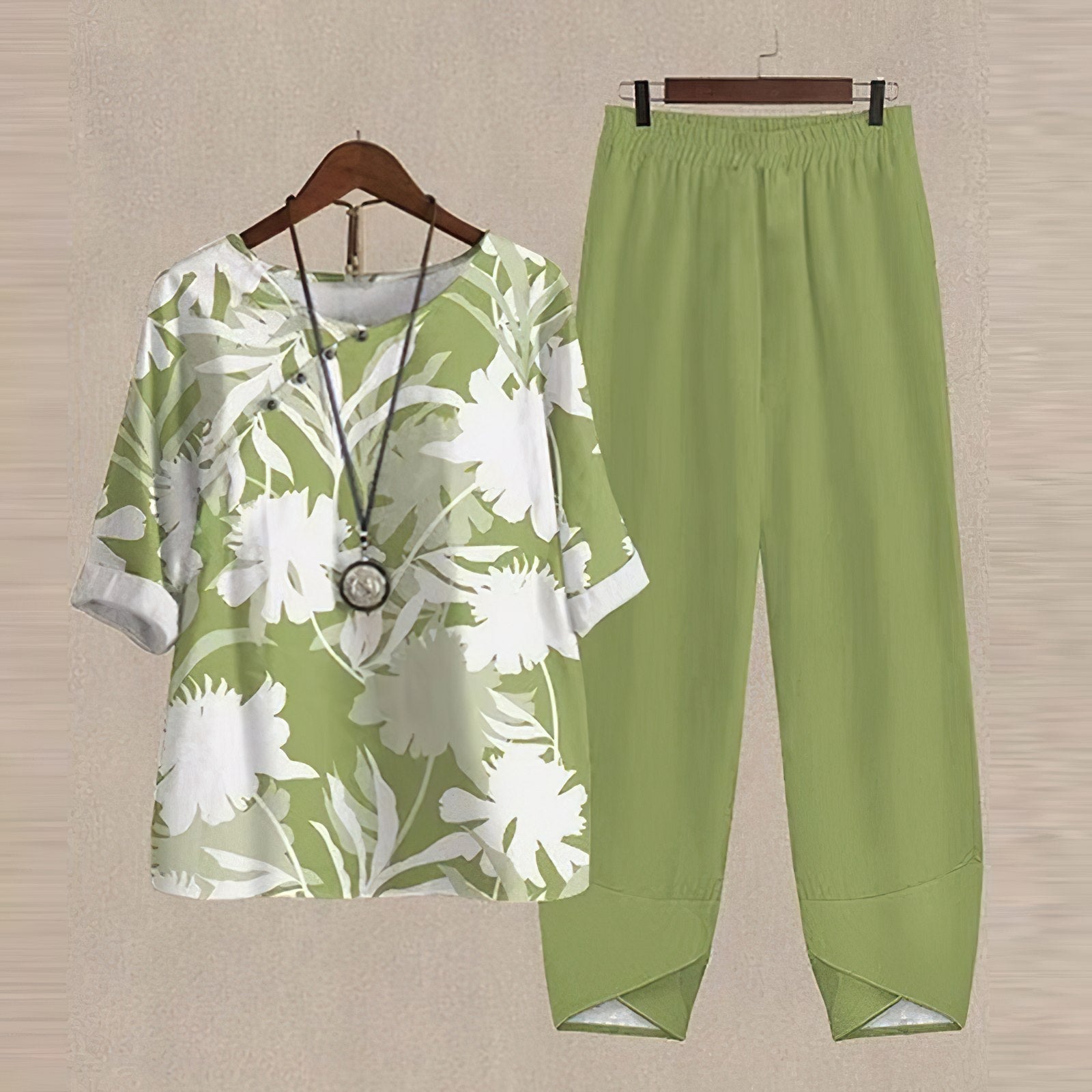 Sienna | Women's Button-Down Top And Palazzo Pant Set