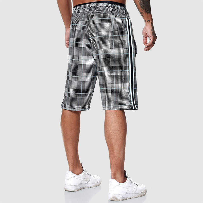 Caleb | Men's Plaid Athletic Shorts