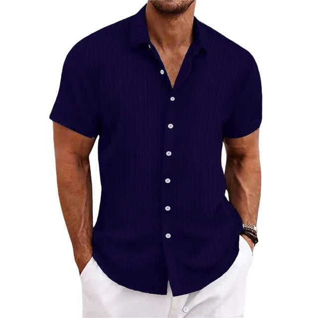 Adrian | Men's Button Down Linen Shirt