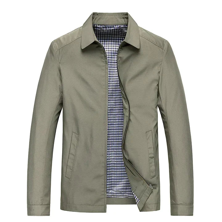 Ethan | Men's Zip-Up Collared Jacket