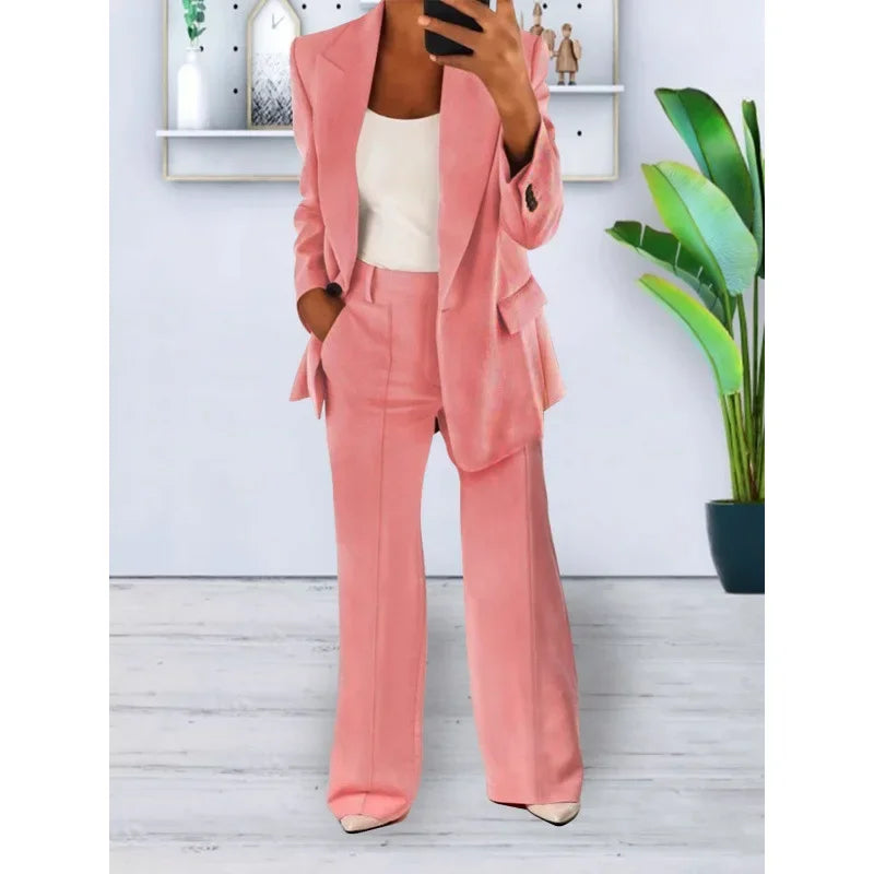 Amelia | Women's Tailored Wide-Leg Pant Suit