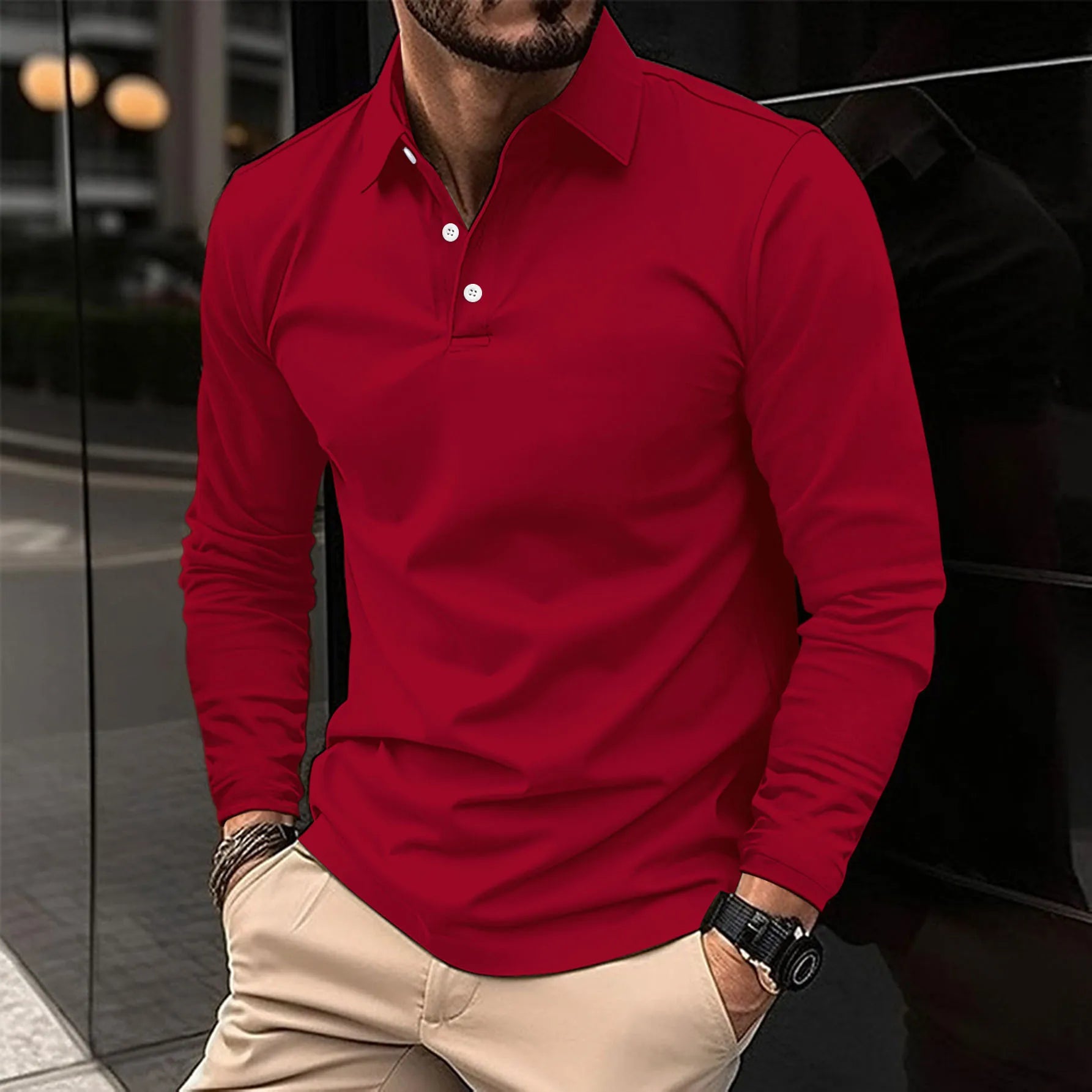 Elliot | Men's Classic Long-Sleeved Shirt