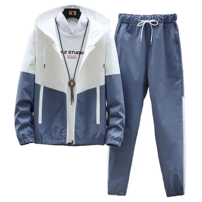 Logan | Men's Zip-Up Hooded Tracksuit Set