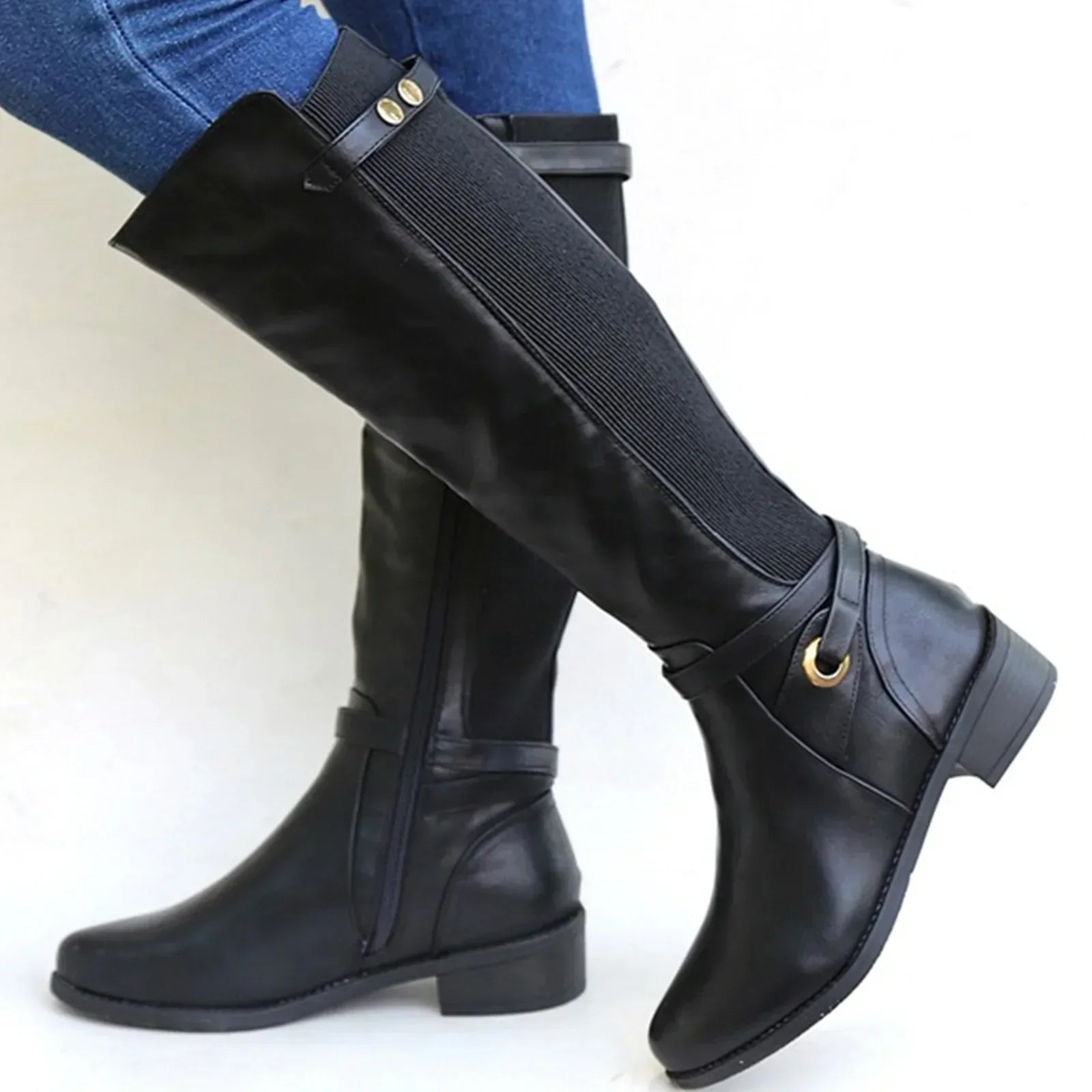 Bianca | Women's Knee-High Block Heel Boots