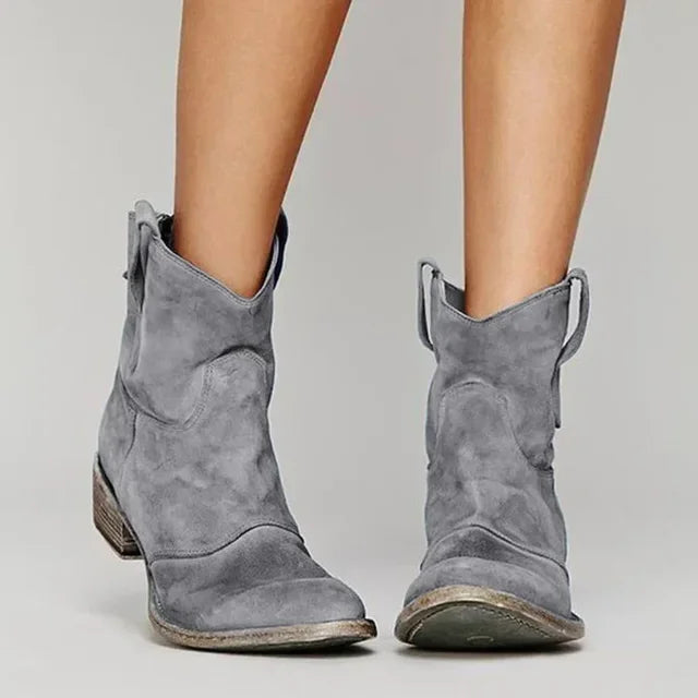Clara | Women's Vintage Western Style Ankle Boots