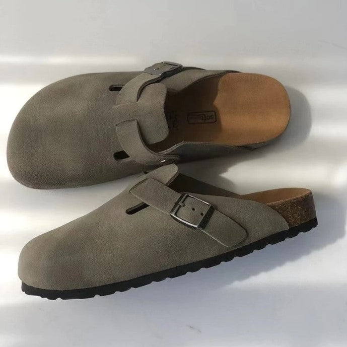 Nora | Women's Flat Closed Toe Buckle Clogs