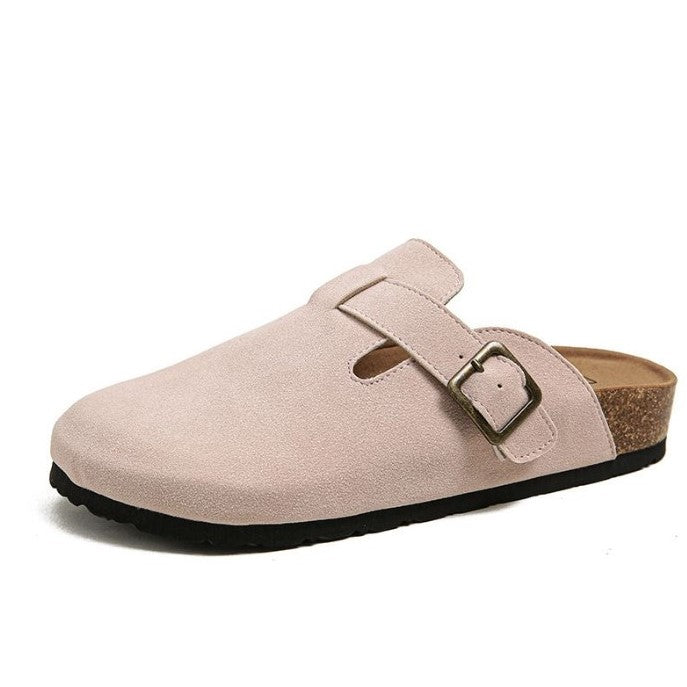 Nora | Women's Flat Closed Toe Buckle Clogs
