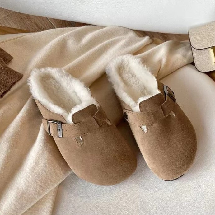 Nora | Women's Flat Closed Toe Buckle Clogs