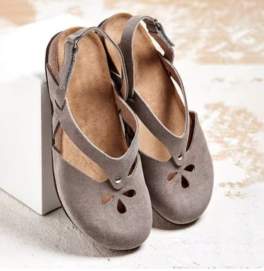 Maya | Women's Cutout Closed Toe Buckle Sandals