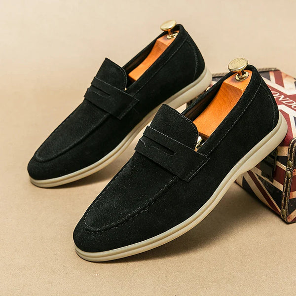Marcus | Men's Solid Formal Slip On Loafers