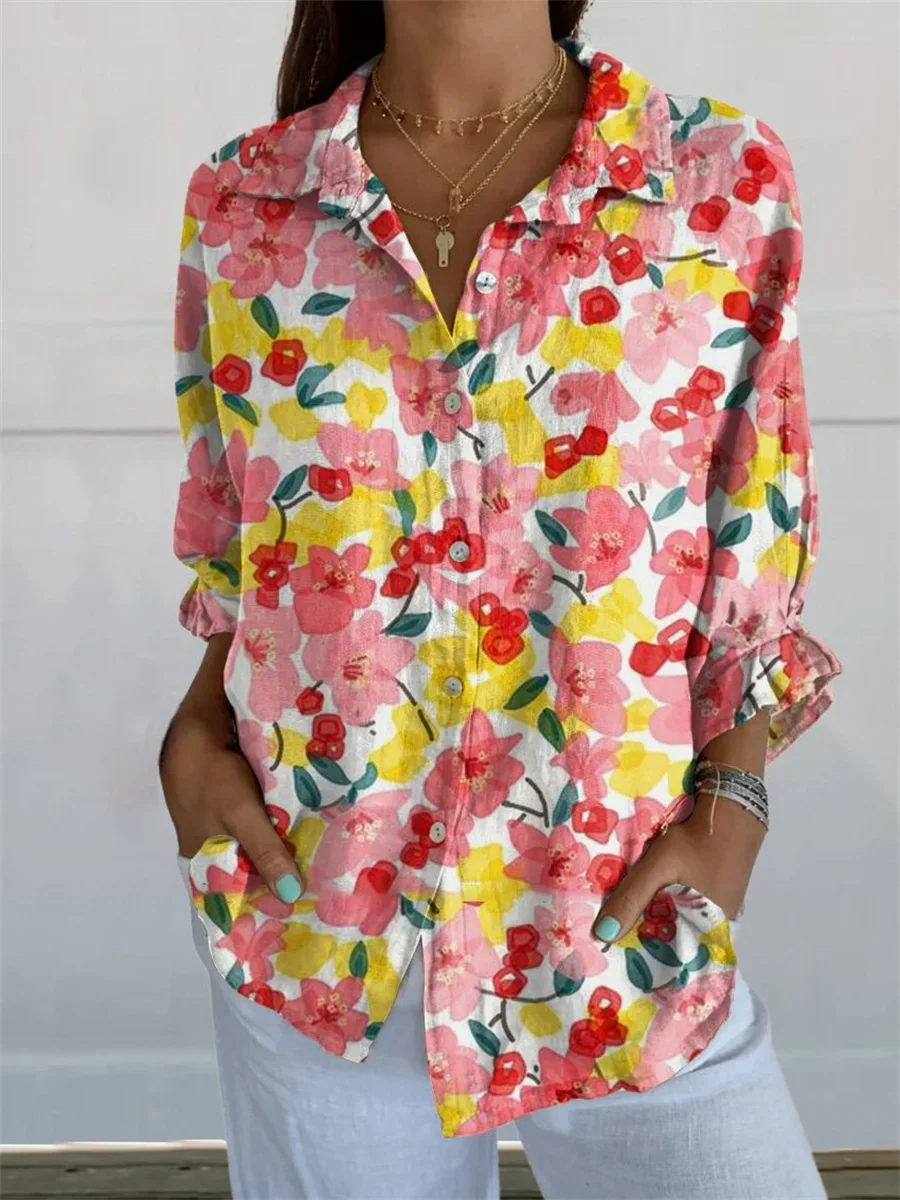 Liora | Women's Colorful Abstract Print Shirt