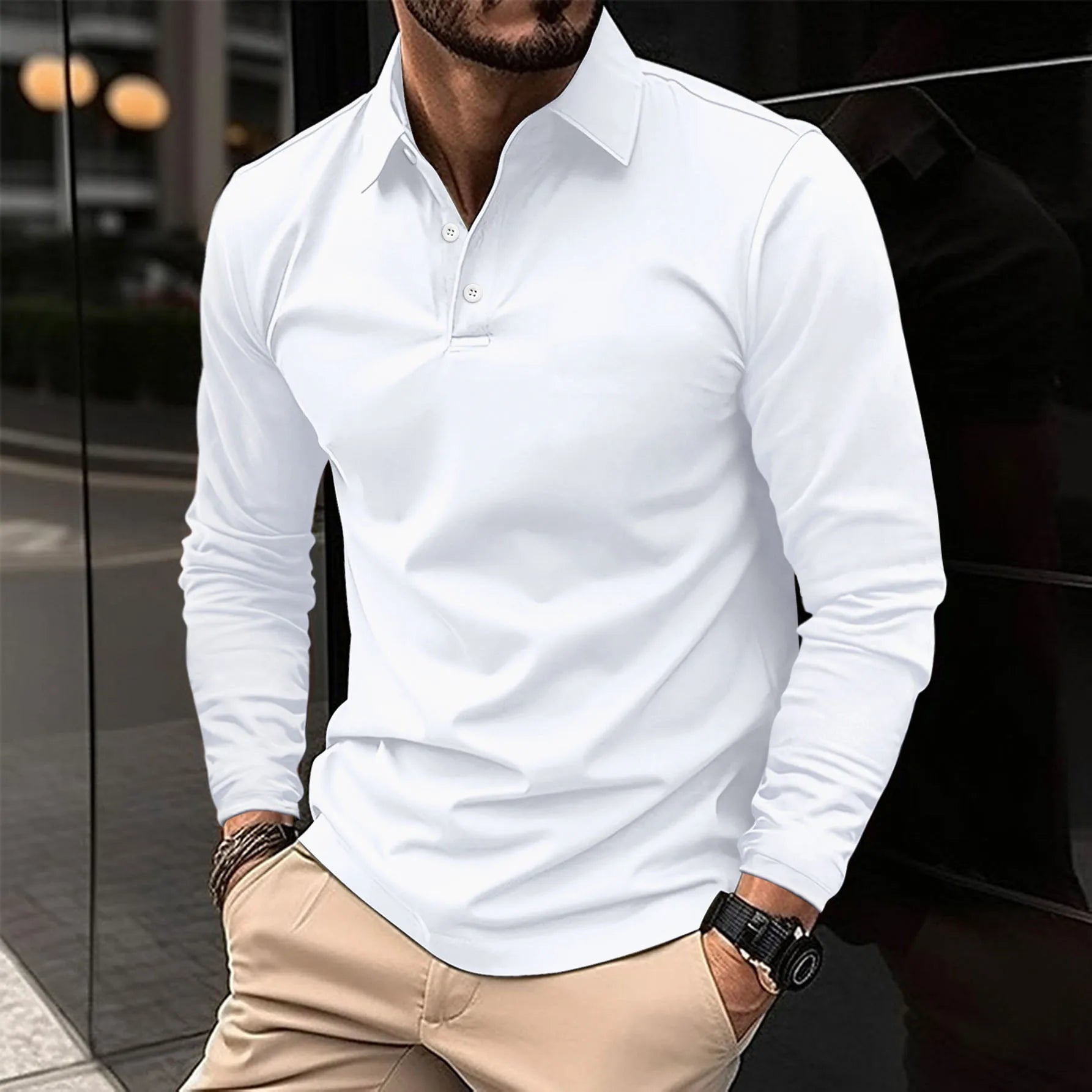 Elliot | Men's Classic Long-Sleeved Shirt
