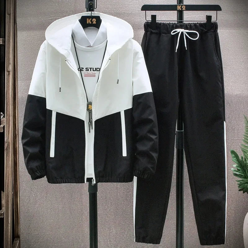 Logan | Men's Zip-Up Hooded Tracksuit Set