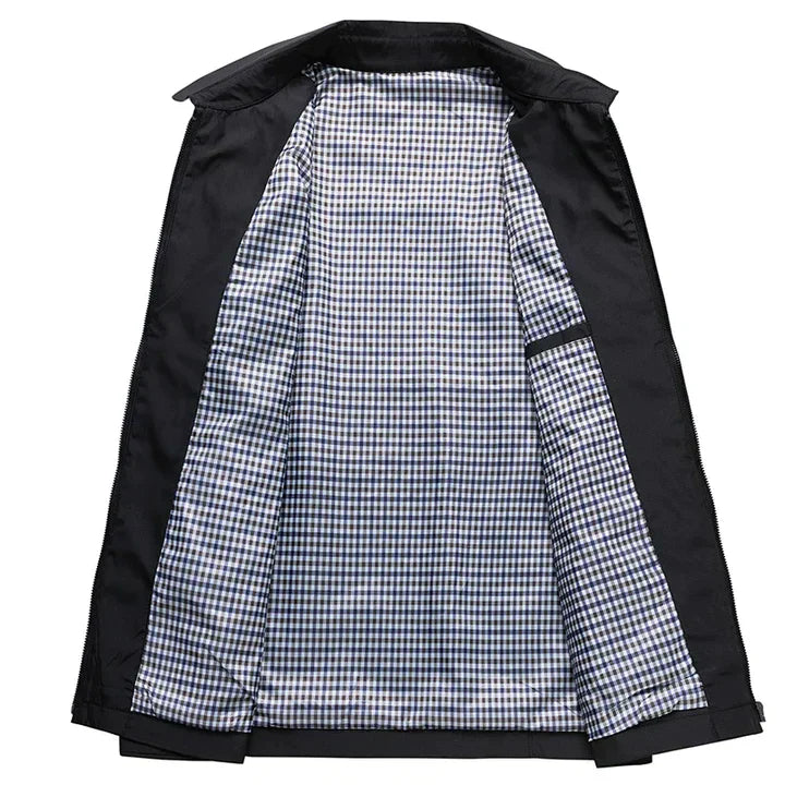 Ethan | Men's Zip-Up Collared Jacket
