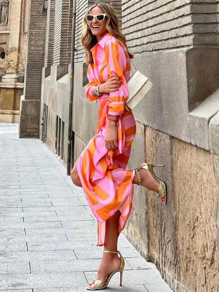 Chloe | Women's V-Neck Wrap Shirt Dress