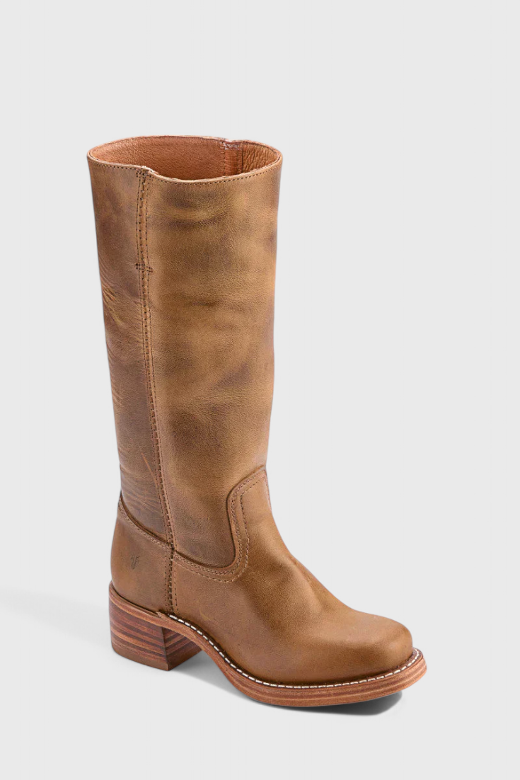 Harper | Women's Mid-Calf Block Heel Leather Boots