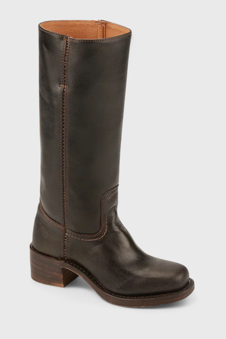 Harper | Women's Mid-Calf Block Heel Leather Boots