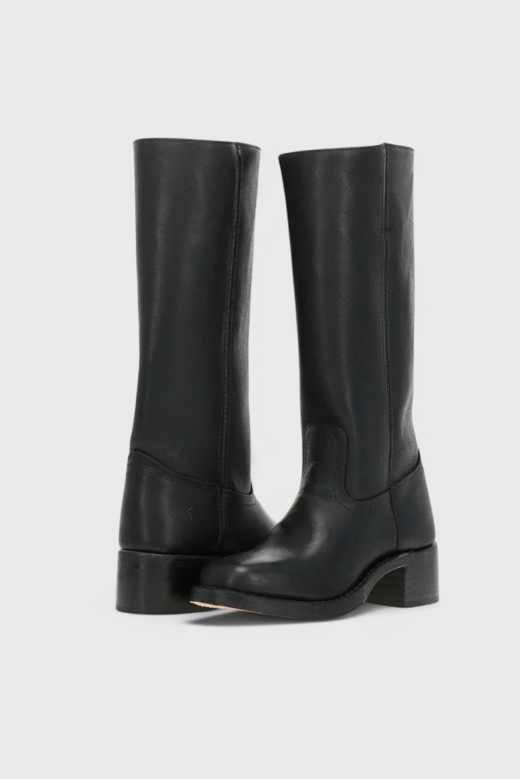 Harper | Women's Mid-Calf Block Heel Leather Boots
