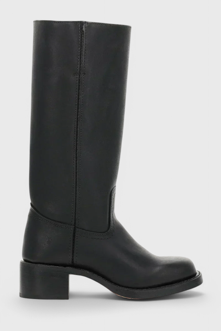 Harper | Women's Mid-Calf Block Heel Leather Boots