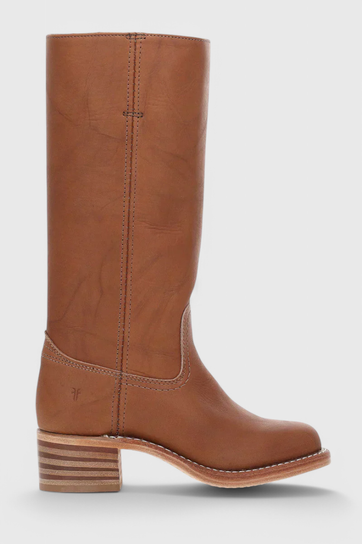 Harper | Women's Mid-Calf Block Heel Leather Boots