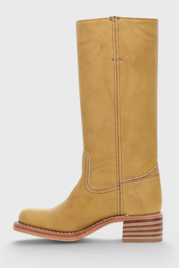 Harper | Women's Mid-Calf Block Heel Leather Boots