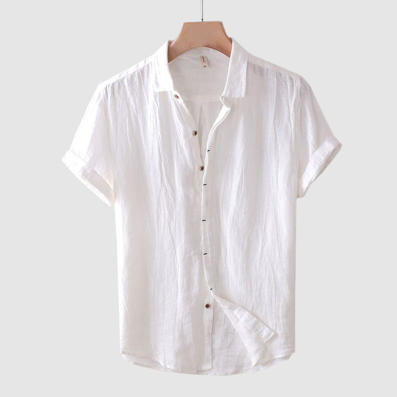 Julian | Men's Wrinkled Linen Shirt