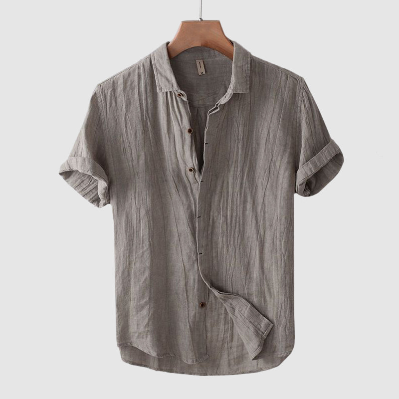 Julian | Men's Wrinkled Linen Shirt
