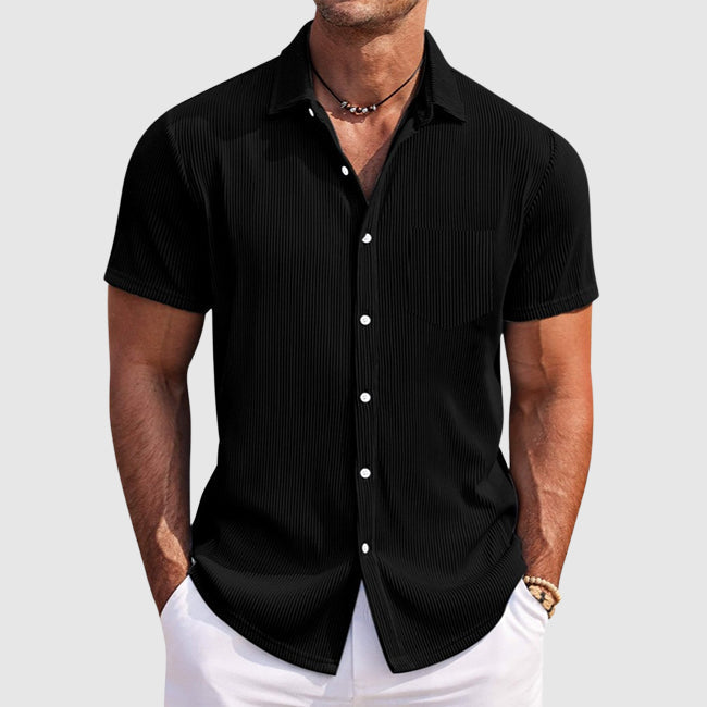 Evan | Men's Striped Button-Down Summer Shirt