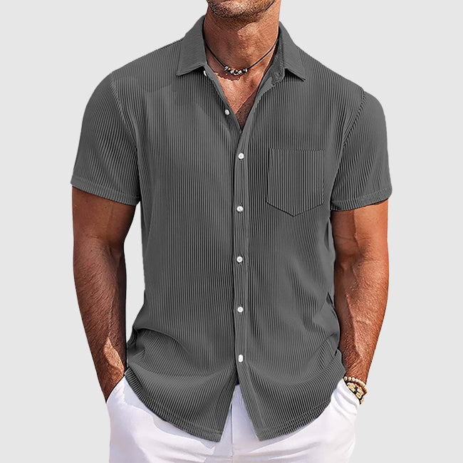 Evan | Men's Striped Button-Down Summer Shirt