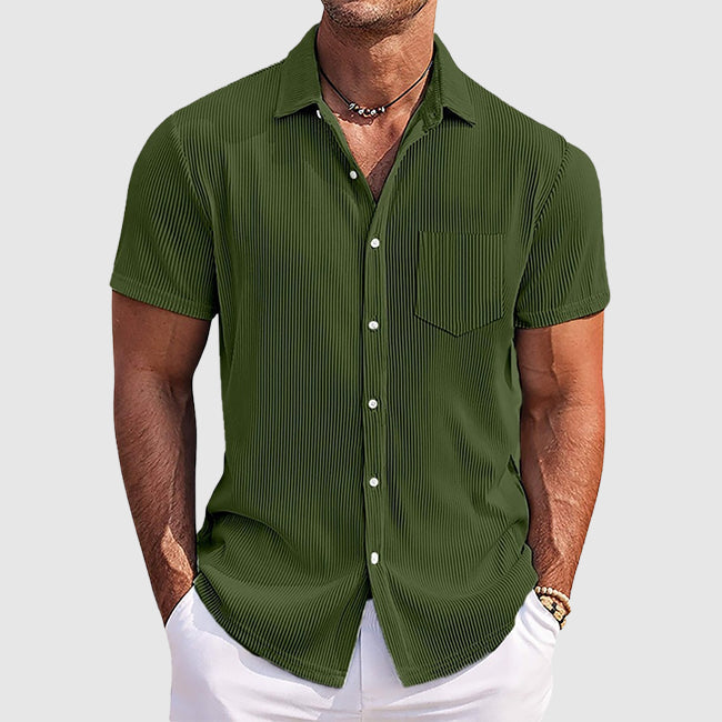 Evan | Men's Striped Button-Down Summer Shirt