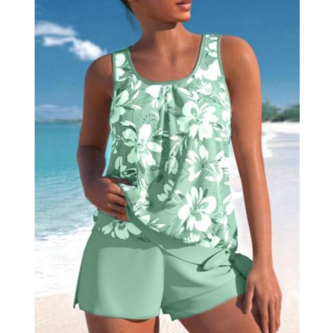 Paisley | Women's Sleeveless Two Piece Tankini Set