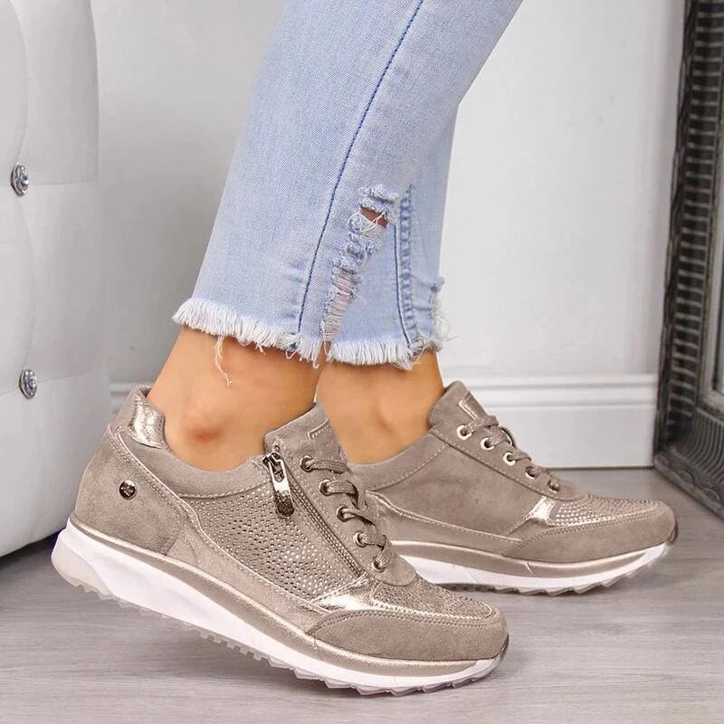 Nora | Women's Platform Lace-Up Sneakers