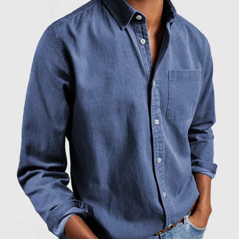 Lucas | Men's Button-Up Denim Shirt