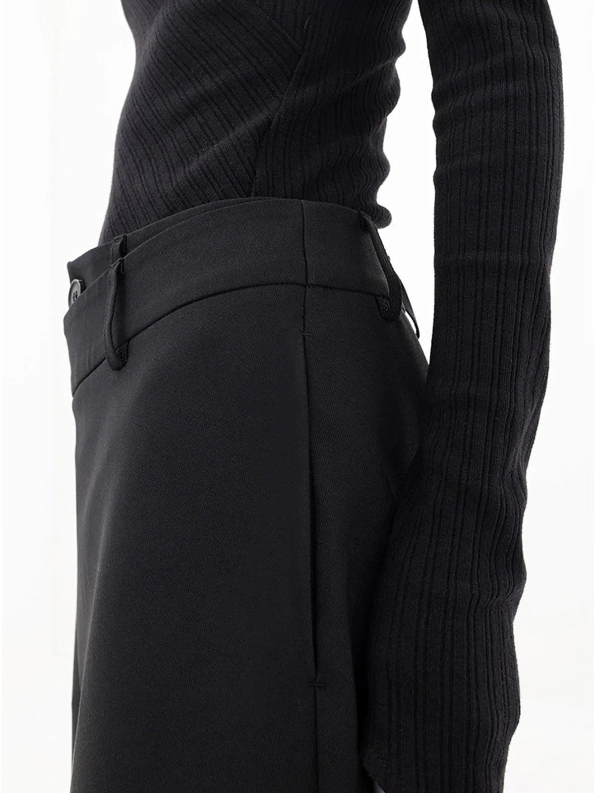 Clara | Women's Asymmetric Wrap Wide-Leg Trousers