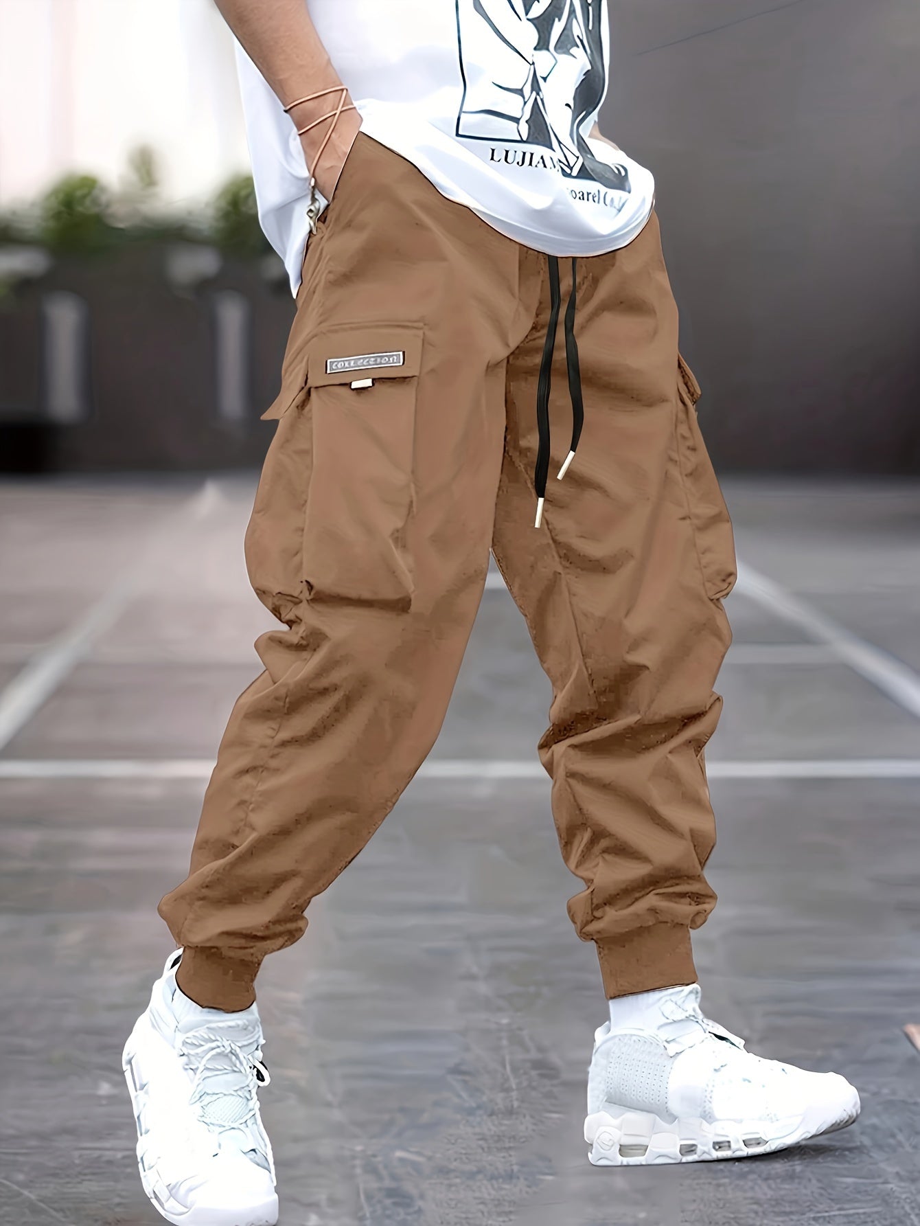 Lucas | Men's Relaxed Fit Cargo Drawstring Pants