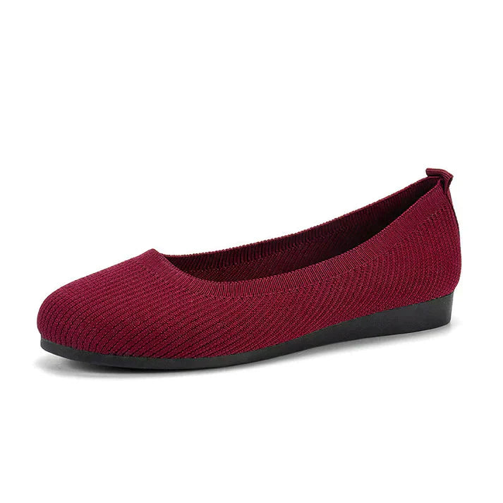 Ava | Women's Knit Slip-On Ballet Flats