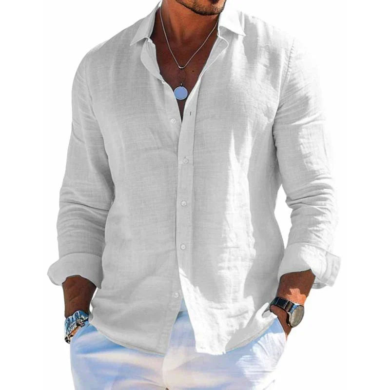 Noah | Men's Linen Button-Down Shirt