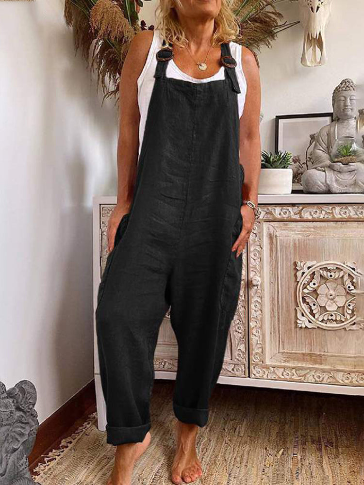 Daisy | Women's Loose Fit Retro Style Jumpsuit