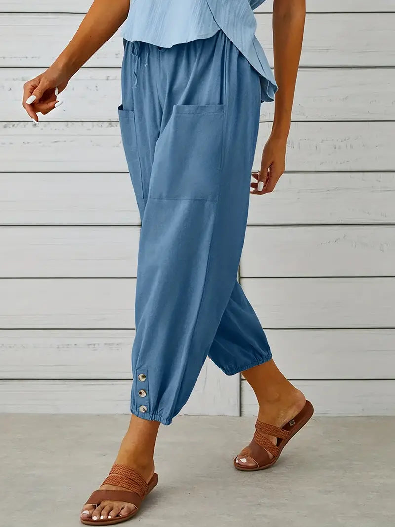 Nora | Women's Loose Fit Drawstring Casual Pants