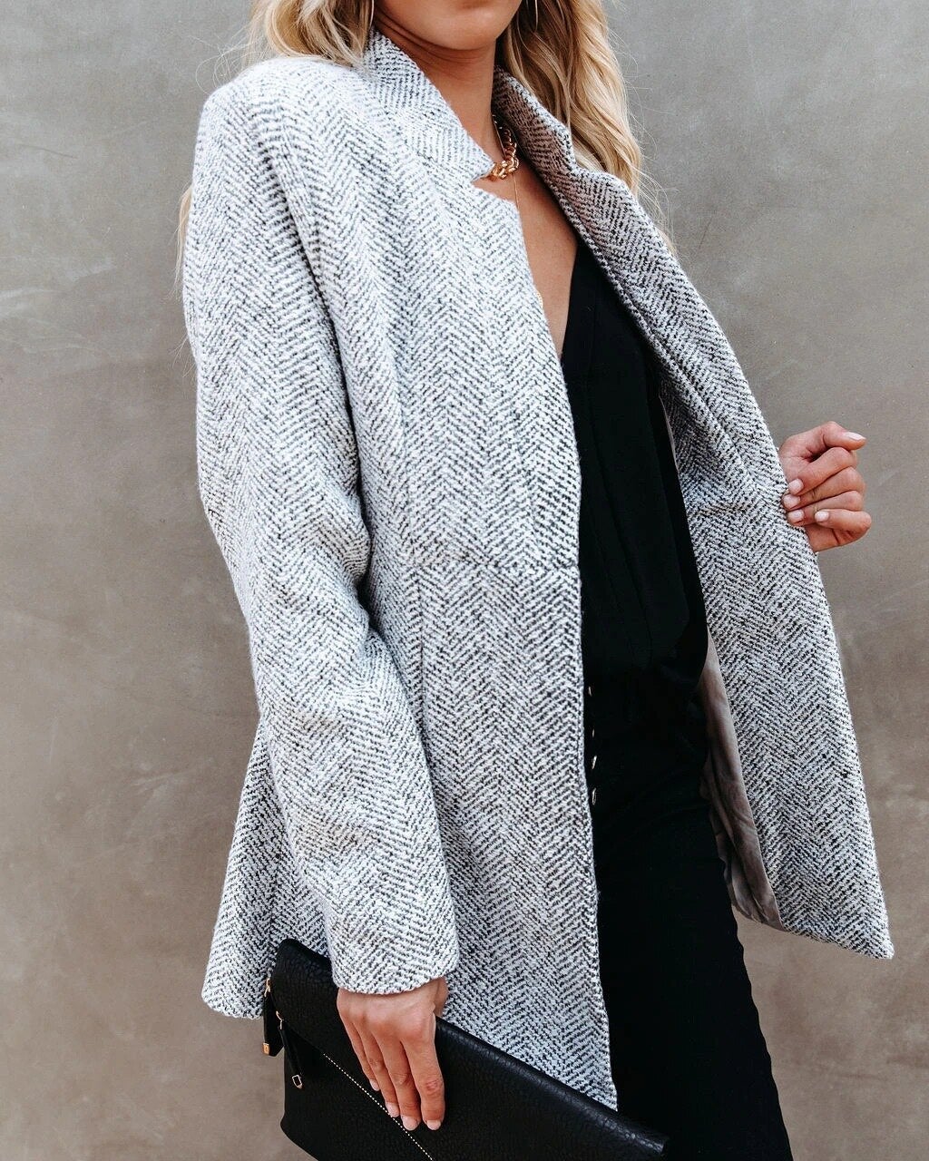 Adeline | Women's Open-Front Wool Overcoat