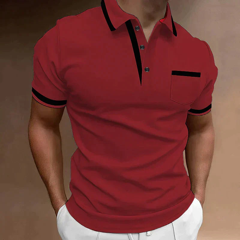 Liam | Men's Contrast Trim Polo Shirt