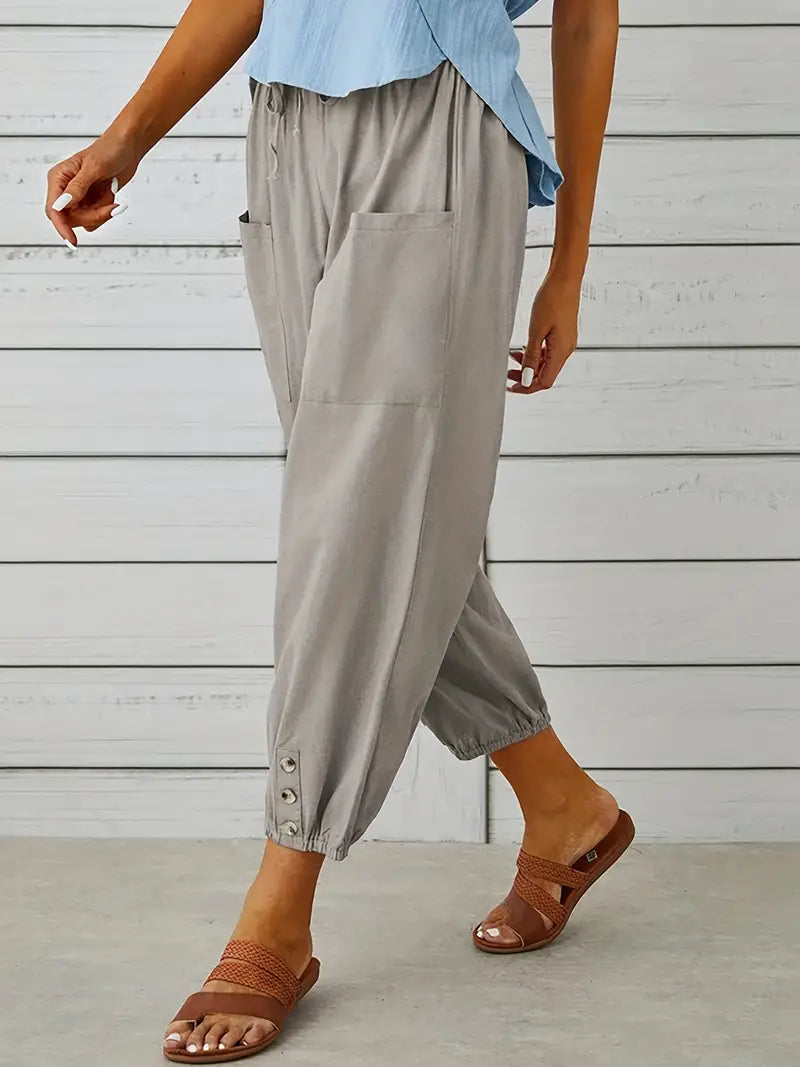 Nora | Women's Loose Fit Drawstring Casual Pants
