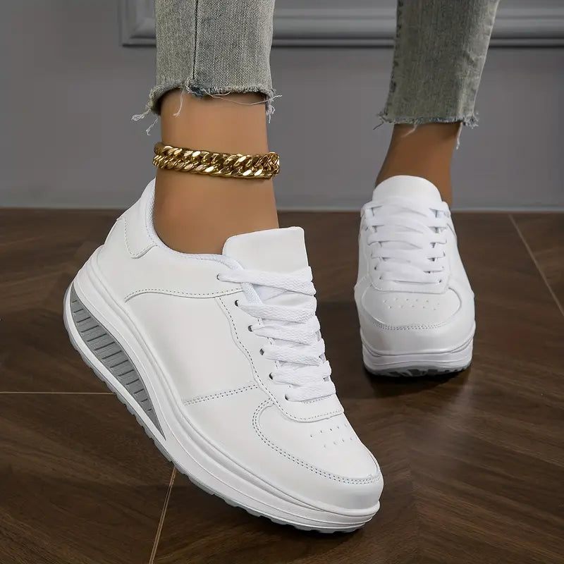 Ariana | Women's Platform Sole Lace Up Sneakers