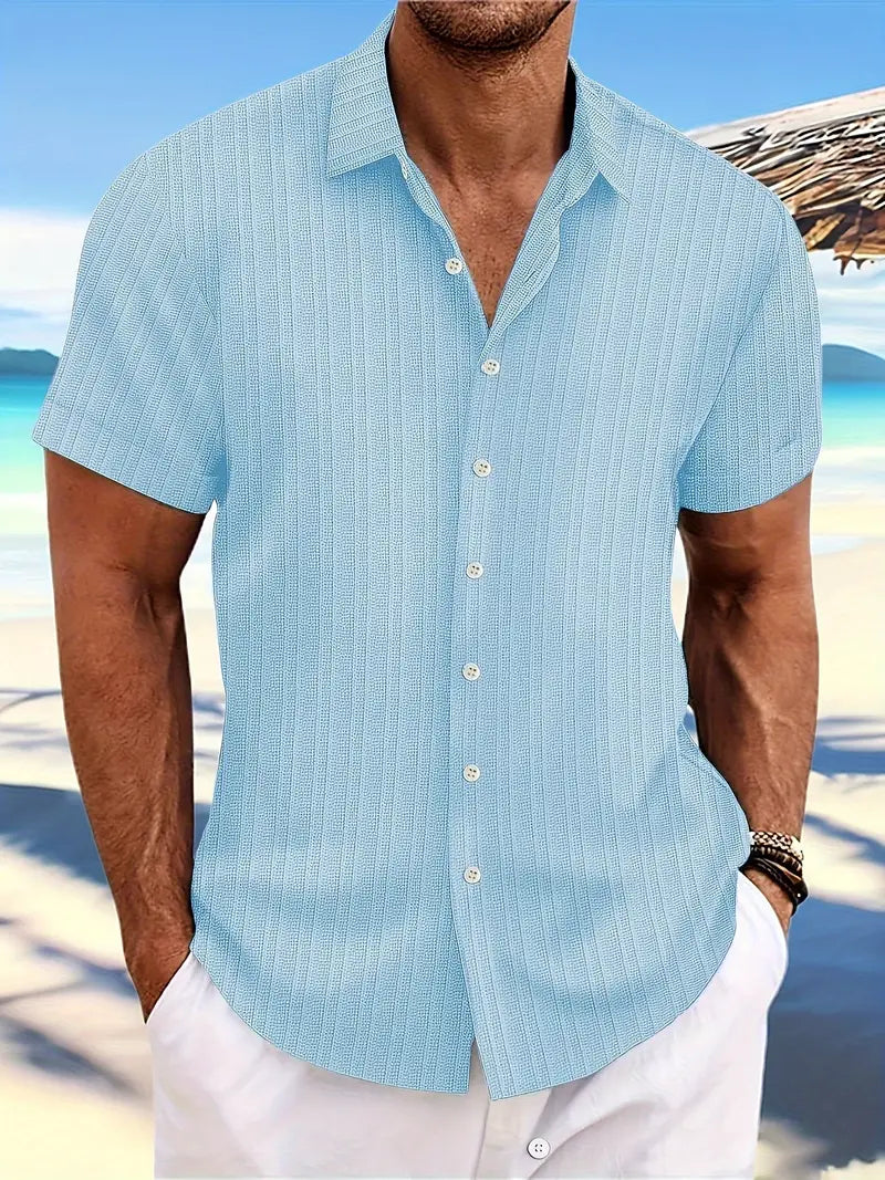 Adrian | Men's Button Down Linen Shirt