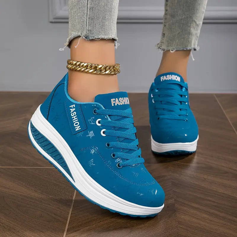 Ariana | Women's Platform Sole Lace Up Sneakers