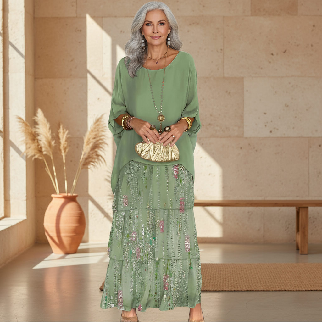 Sienna | Women's Bohemian Tiered Lace Maxi Dress